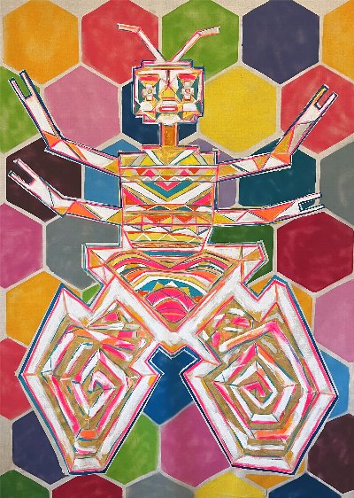 Luca Molnar: Worker Bees (Mural)