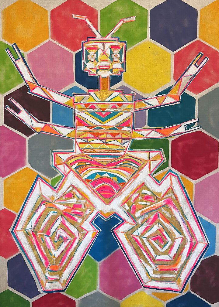 Luca Molnar: Worker Bees (Mural)