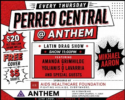 Perreo Central — Weekly Latin Night at Anthem (Thursdays)