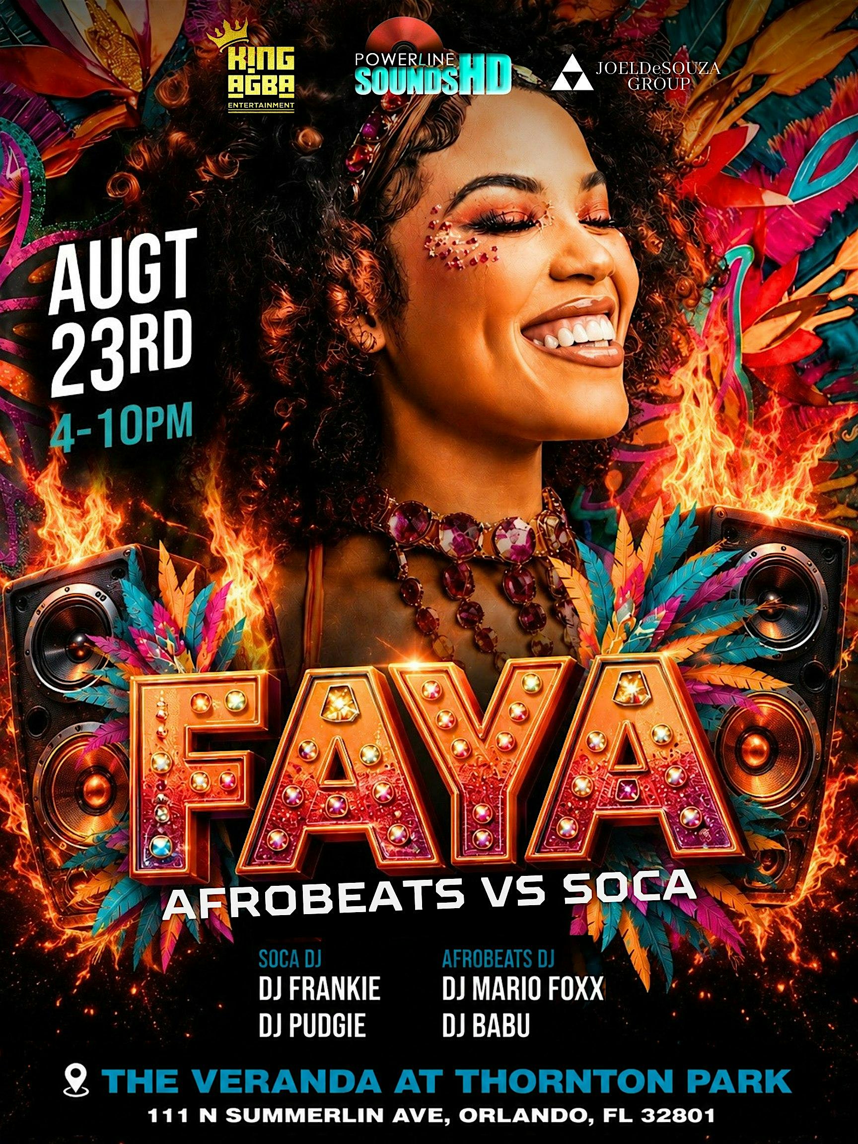 FAYA -AFRO SOCA COOLER FETE
