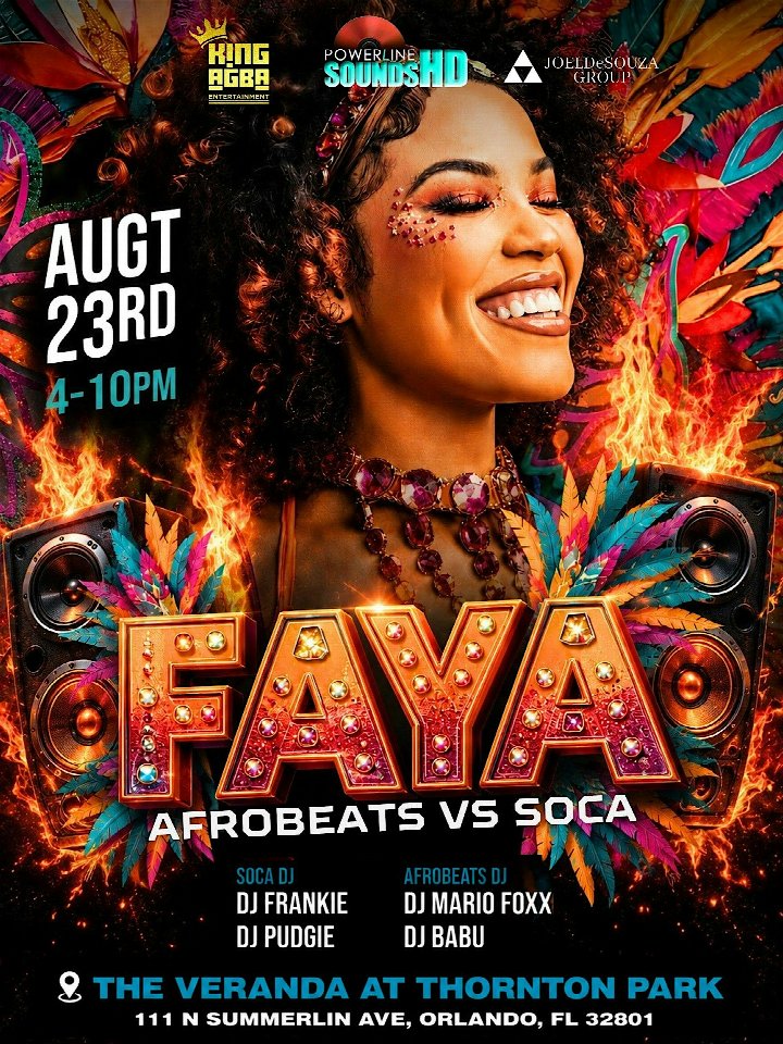 FAYA -AFRO SOCA COOLER FETE