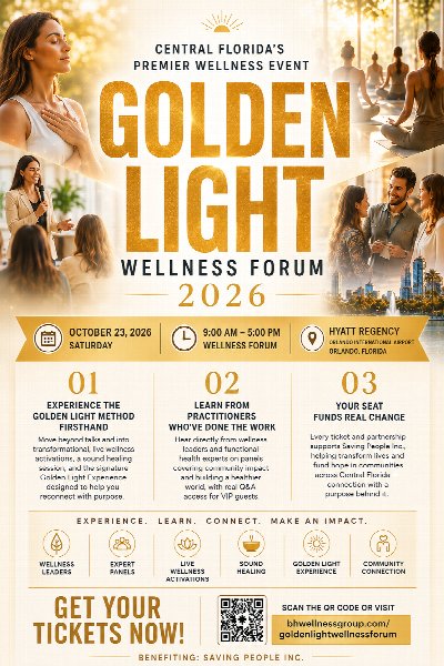 GOLDEN LIGHT WELLNESS FORUM 2026 at Hyatt Regency Orlando International Airport — Oct 23, 2026