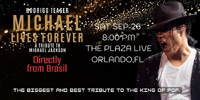 Michael Live Forever USA Tour at The Plaza Live — Sep 26, 2026