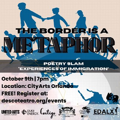 The Border is a Metaphor: Poetry Slam "Experiences of Immigration" at CityArts Factory — Oct 8, 2026