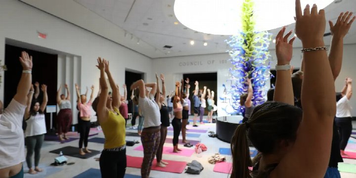 Yoga in the Galleries