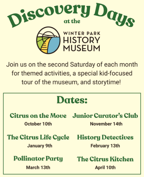 Discovery Days at the Winter Park History Museum