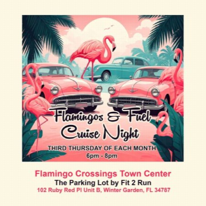 Flamingos & Fuel Cruise Night in Horizon West