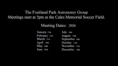 Fruitland Park Astronomy Group Stargazing Night at Cales Memorial Soccer Field — Oct 17, 2026