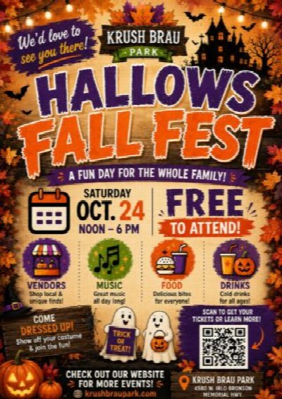 Hallows Fall Fest in Kissimmee at Krush Brau Park — Oct 24, 2026