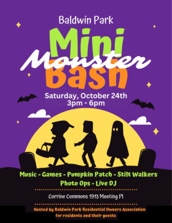 Baldwin Park Mini Monster Bash 2026