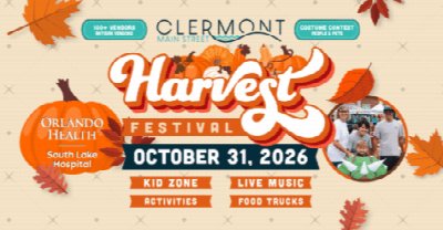Clermont Harvest Festival 2026 at Downtown Clermont — Oct 31, 2026