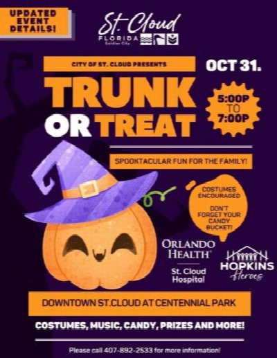 St. Cloud Trunk or Treat at Centennial Park (St. Cloud) — Oct 31, 2026