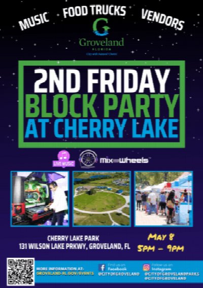 Groveland Friday Block Party at Downtown Groveland — Nov 13, 2026