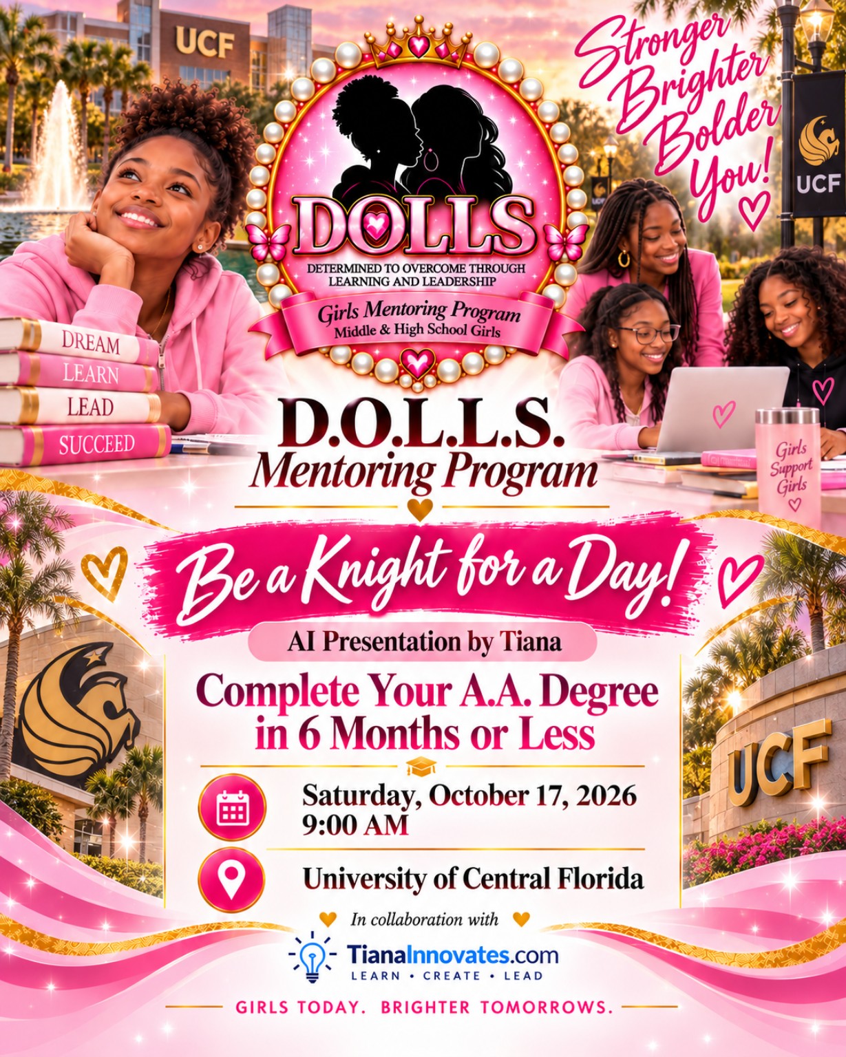 D.O.L.L.S. Mentoring Program - “Be a Knight for a Day” at the University of Central Florida!