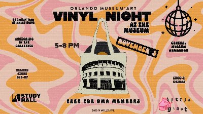 Vinyl Night at The Museum at Orlando Museum of Art — Nov 5, 2026