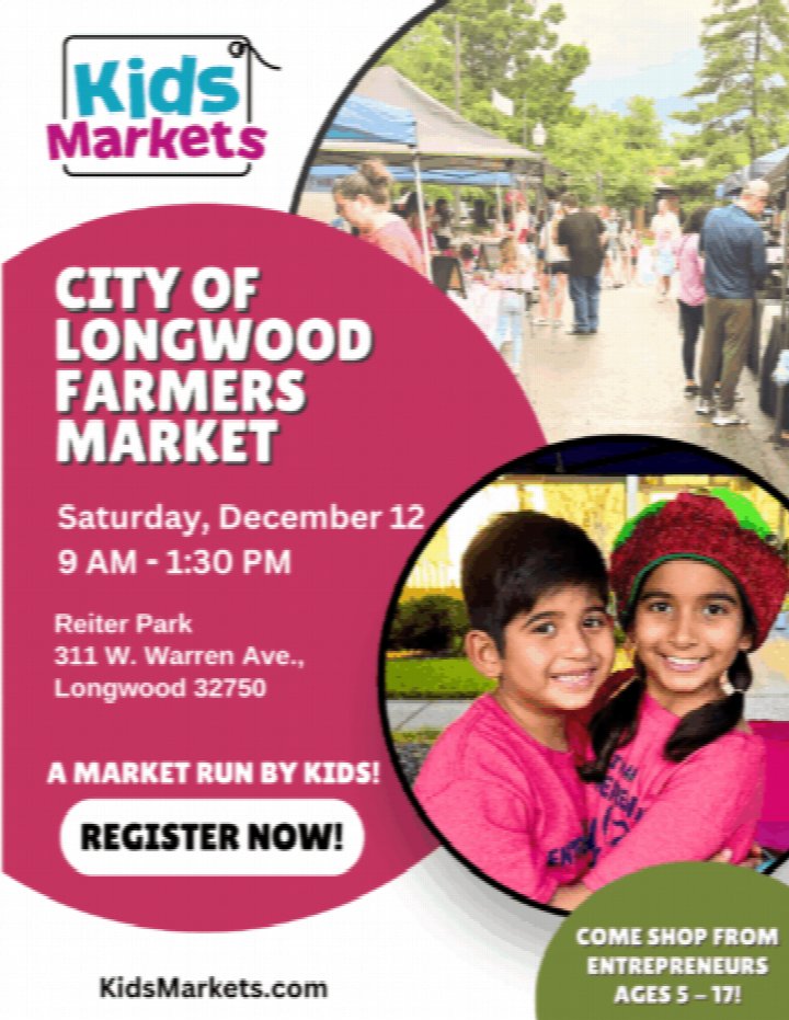 Kids Markets at City of Longwood Farmers Market