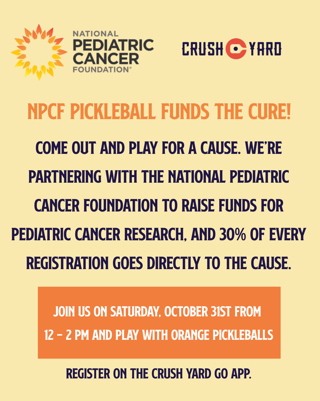 NPCF Pickleball Open Play at Crush Yard