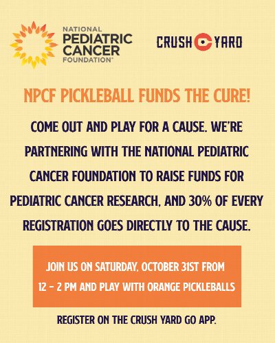 NPCF Pickleball Open Play at Crush Yard at Crush Yard Orlando — Oct 31, 2026