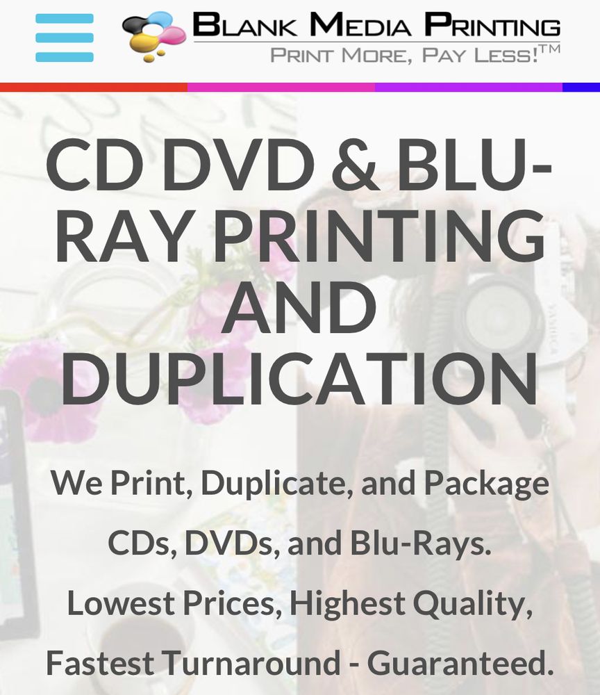 Blank Media Printing